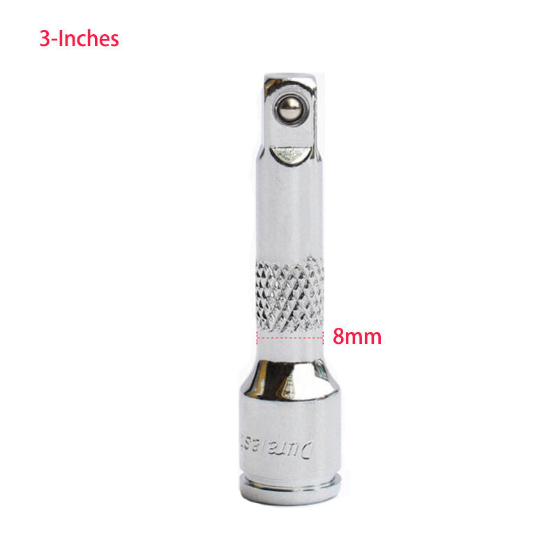 hot nieuwe 50mm 75mm 150mm lange verlengstuk 1/4 drive ratel socket extender wrench socket tool: