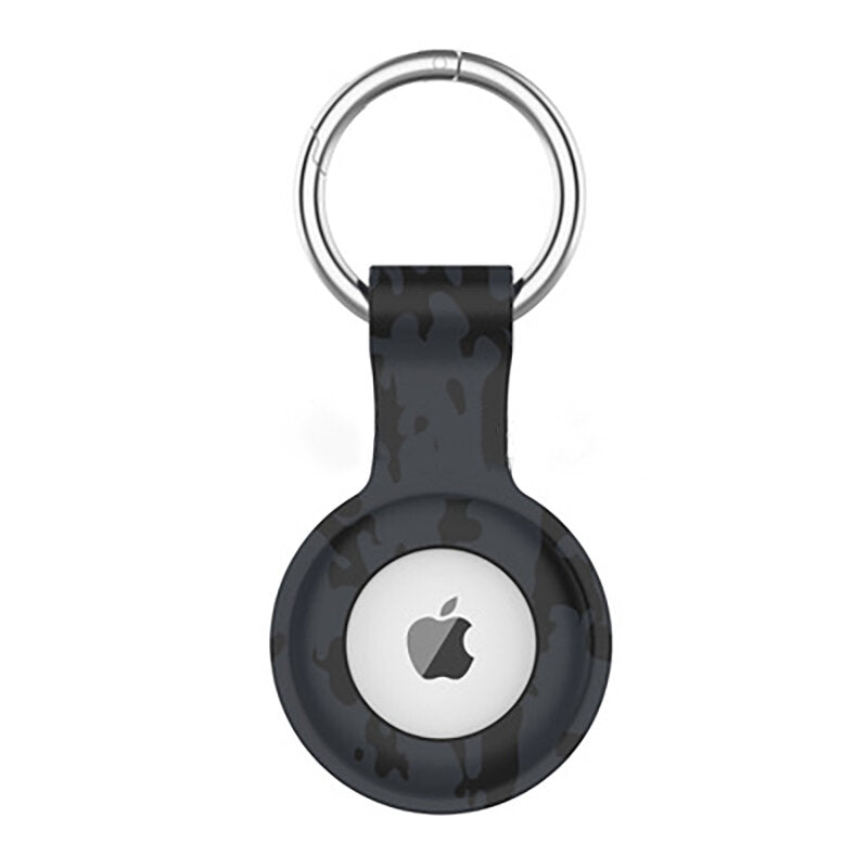 voor apple airtags beschermhoes mouw schokbestendig anti-kras anti-val beschermhoes shell met sleutelhanger