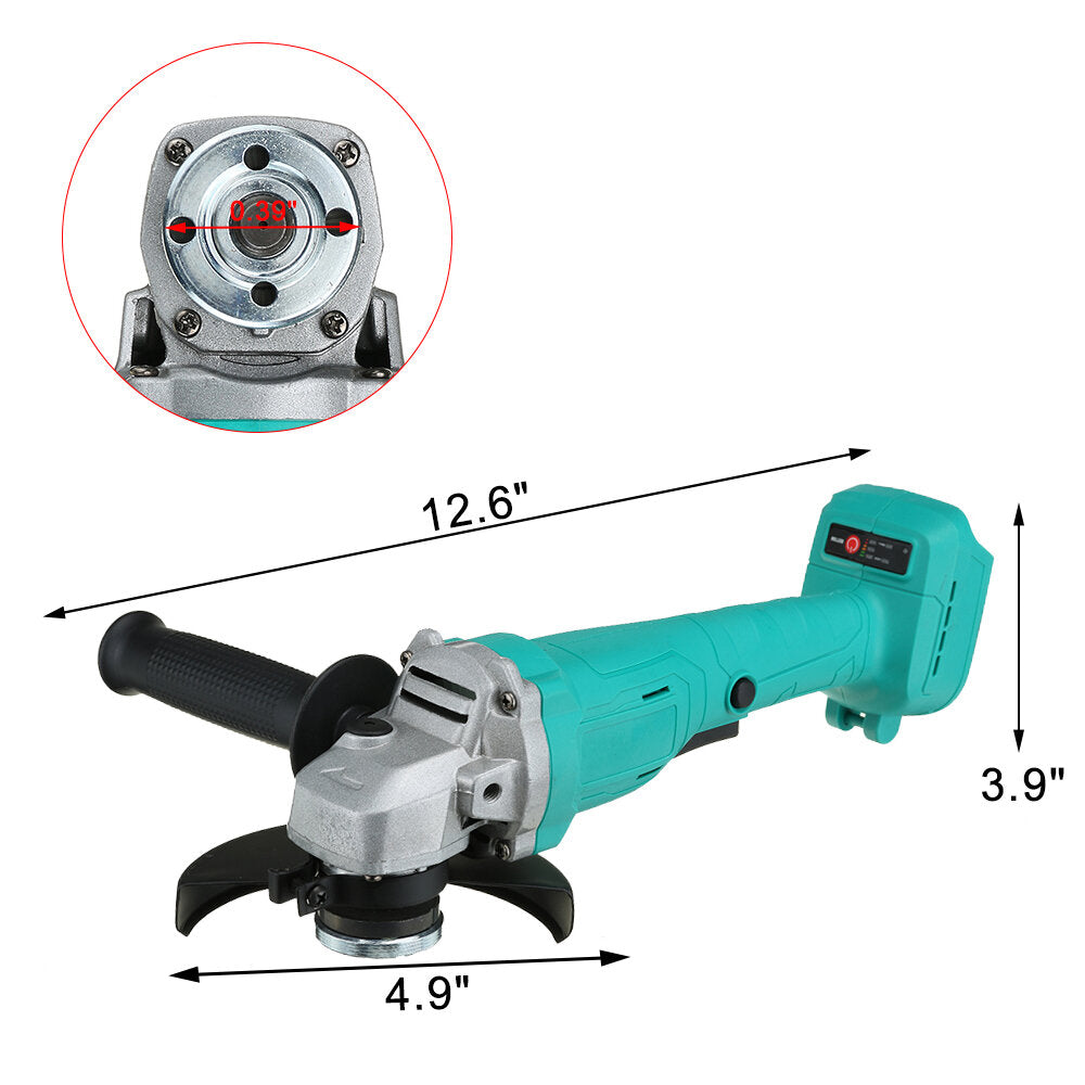 1600 w 125 mm borstelloze draadloze haakse slijper voor makita 18 v batterij elektrisch slijpen snijden polijstmachine