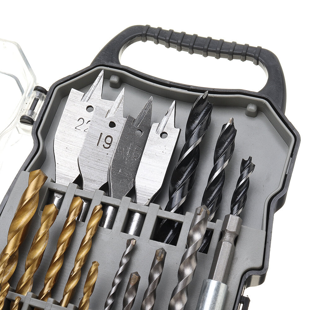 31-delige titanium gecoate gatenzaag-snijset 1/4 inch zeskantschacht magnetische drijfstang schroevendraaierbitsenset