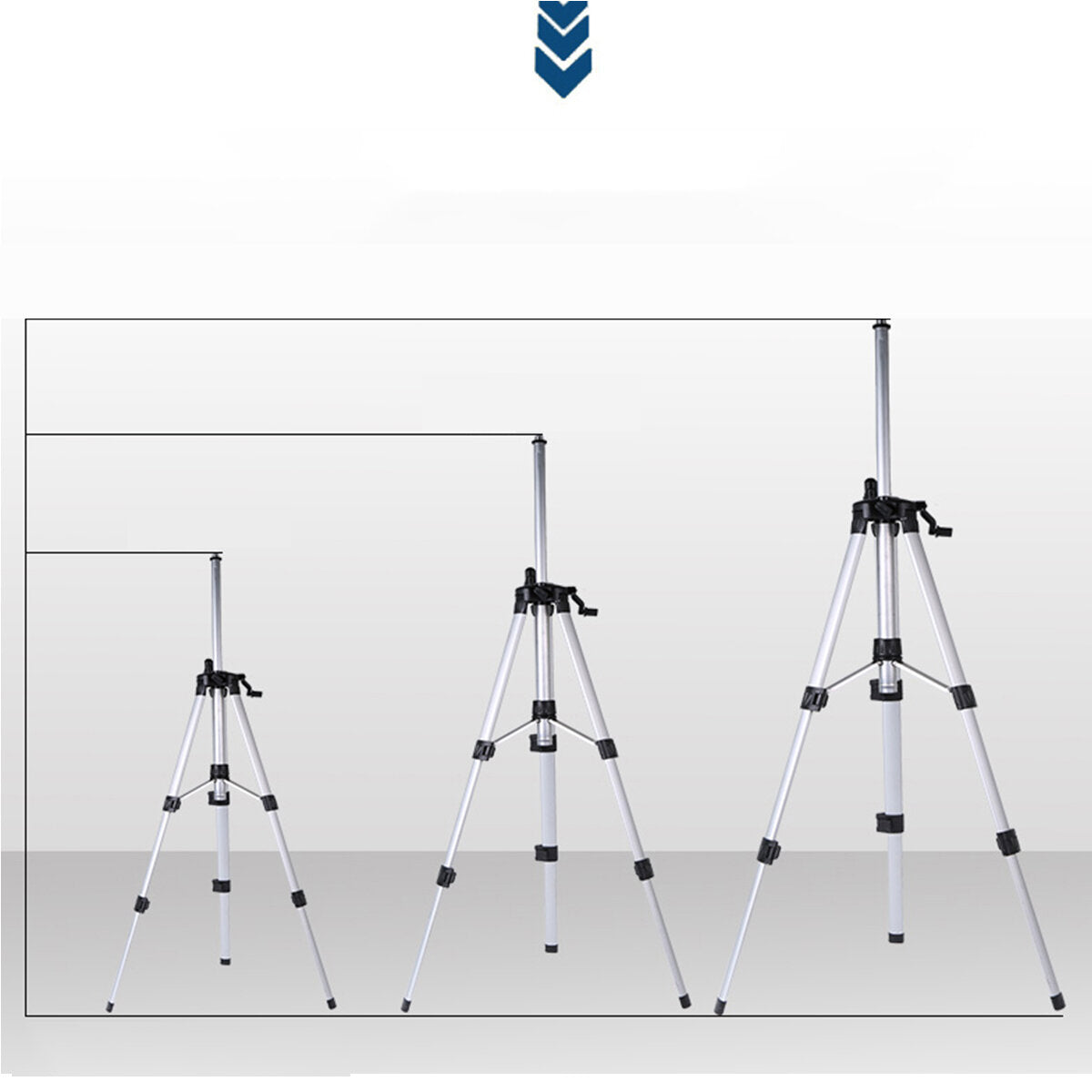 100/120/150 cm verstelbare aluminium statiefbasis aannemer voor laserniveau