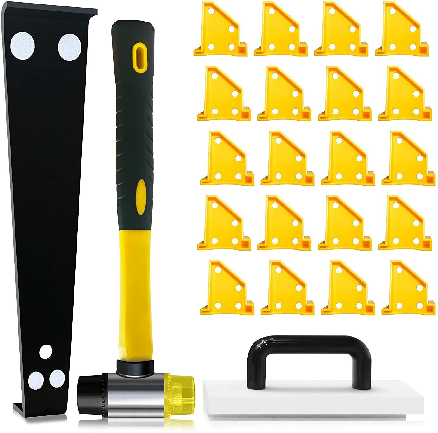 2-in-1 spacer kit laminaat houten vloer gereedschap inch dubbel eindgebruik houten vloer installatie pakking houten vloer installatie tool