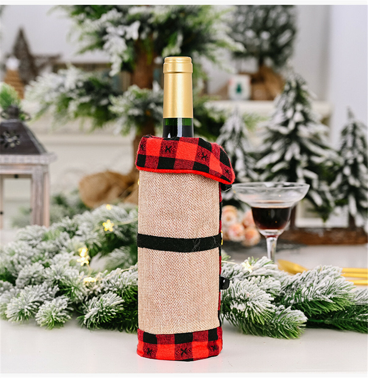 kerst trui winee fles kleding kraag & knoop jas ontwerp decoratieve fles mouw winee fles trui voor kerstcadeaus xmas feestdecoraties