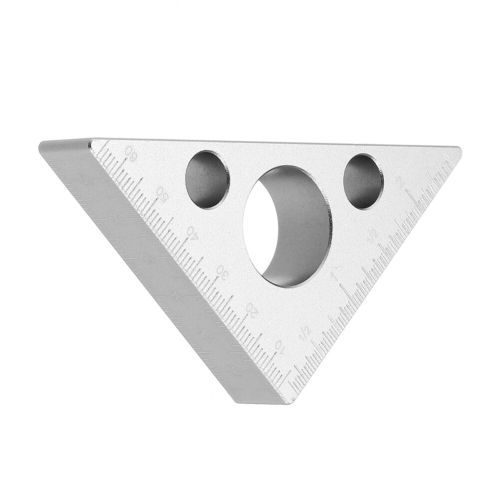 90 graden aluminiumlegering hoogte liniaal metrische inch houtbewerking driehoekige liniaal