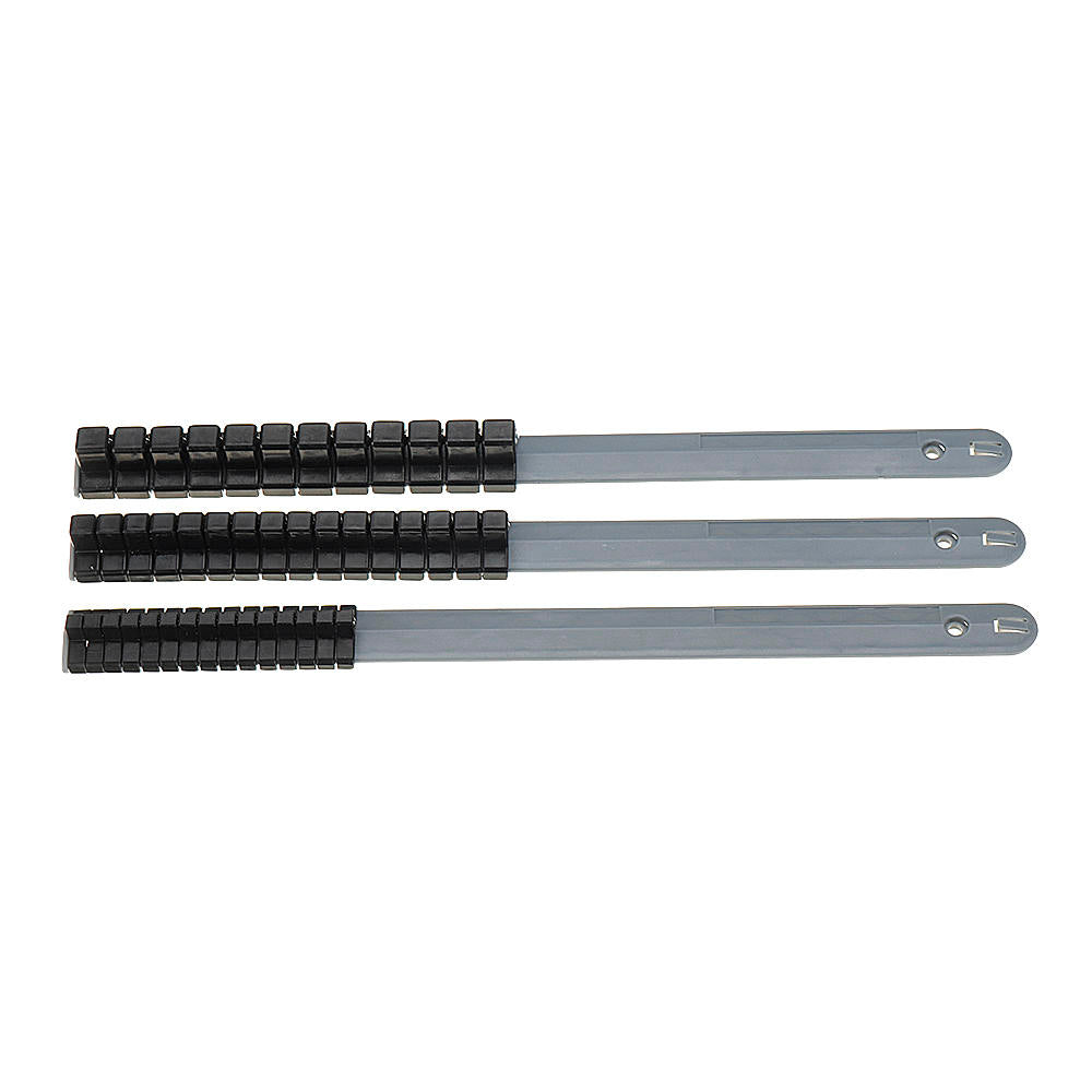 3 stuks 1/2 3/8 1/4 inch drive socket tray rail rack houders socket organizer: