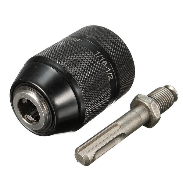 Zerone Portabrocas sin llave de 1 a 16 mm, portabrocas de acero Zerone Portabrocas sin llave de 1 a 16 mm, portabrocas de acero