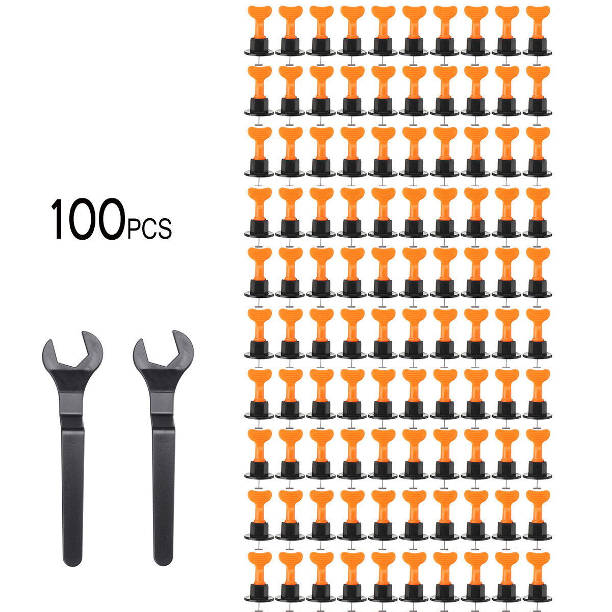 40/50/100 stuks tegel leveling systeem vloer kit uitlijning clip herbruikbare spacers locator w/wrench