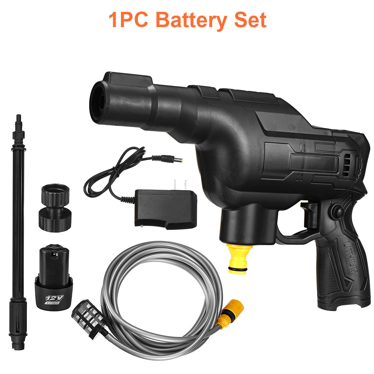12v draadloze elektrische hogedrukreiniger draagbare auto wasmachine patio auto cleaner