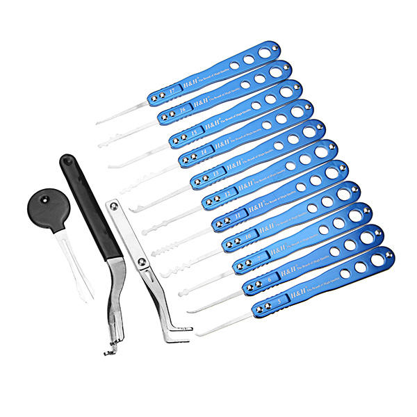 eerlijke 8-delige kluis snel openende lockpicks lock-picks gereedschap met 2 transmissieversnellingen