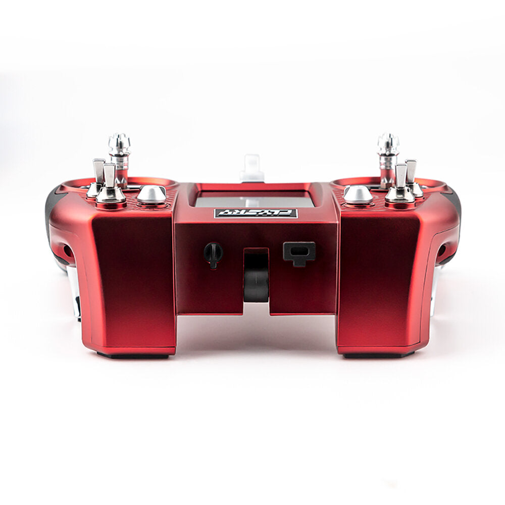 flysky elysium el18 2.4ghz 3.5-inch touch screen afhds 3 opentx/edgetx system remote controller rc transmitter limited edition w/high-precision cnc hall gimbals & tmr micro receiver