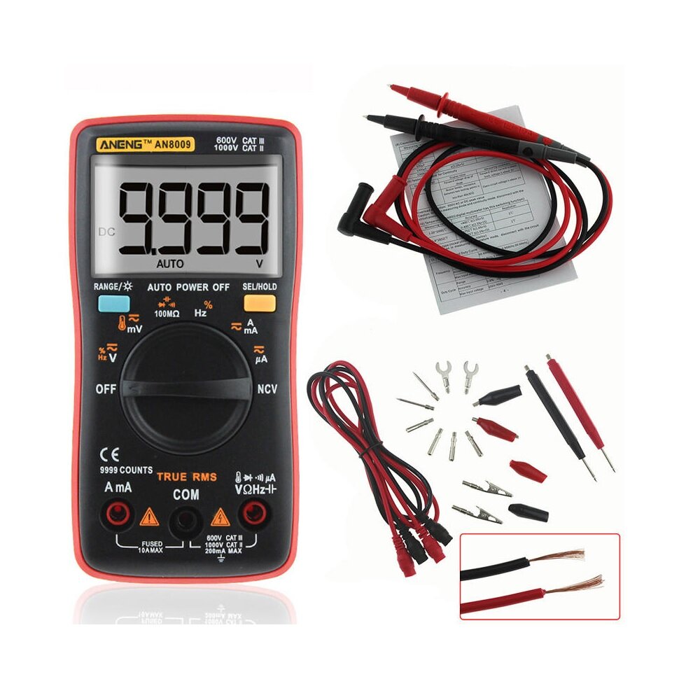 aneng an8009 true rms ncv digitale multimeter 9999 telt achtergrondverlichting ac dc stroomspanningstester