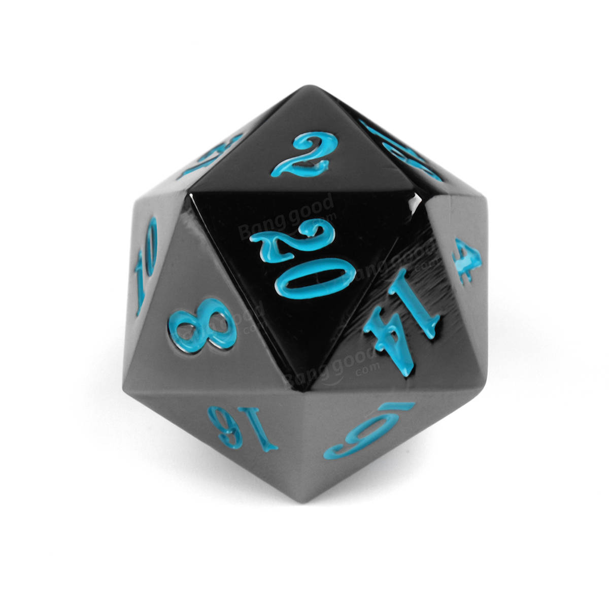 7-delige zinklegering polyhedral dobbelstenen multi-sided dobbelstenen set met tas