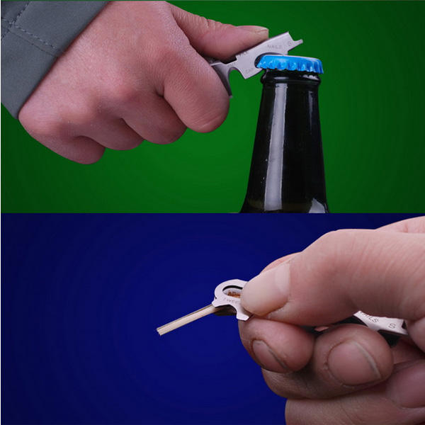 aotddor edc 8 in 1 flesopener sleutelhanger gadget multifunctionele sleutelclip