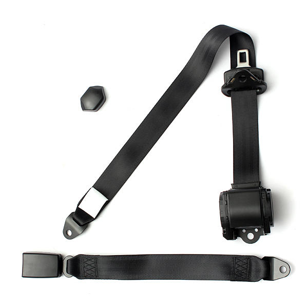 universele terugtrekkende 3-punt auto-auto veiligheidsset lap riem set kit