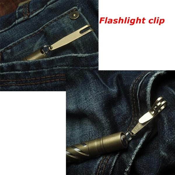 edc tool mini clip zaklamp clip geld cash houder sleutelhanger clip
