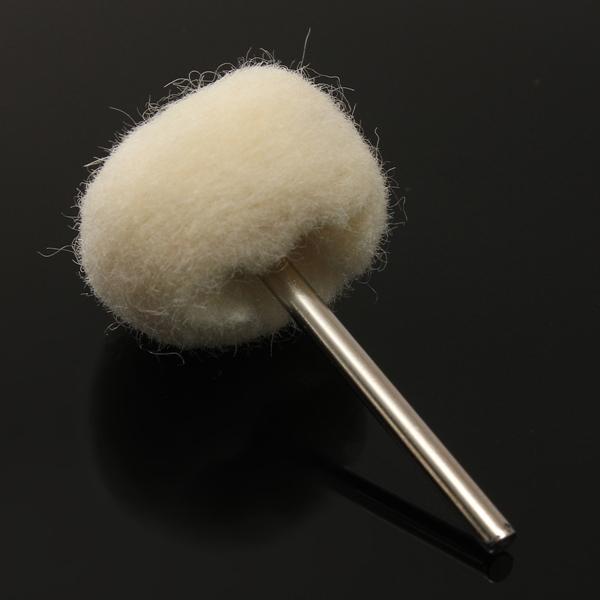 1 stuks 3mm schacht wol polijsten bal buffing wiel voor jade sieraden: