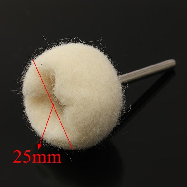 1 stuks 3mm schacht wol polijsten bal buffing wiel voor jade sieraden: