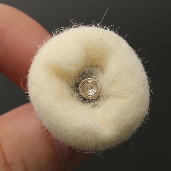 1 stuks 3mm schacht wol polijsten bal buffing wiel voor jade sieraden: