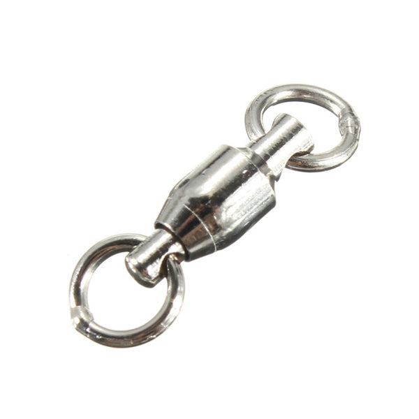 10 stks kogellager vissen rolling swivel connectors solid rings vissen wartels 0-10 #