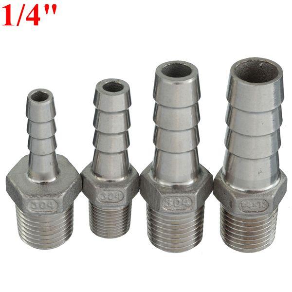 1/4 inch buitendraad pijp barb slangtule connector adapter 6mm tot 12mm