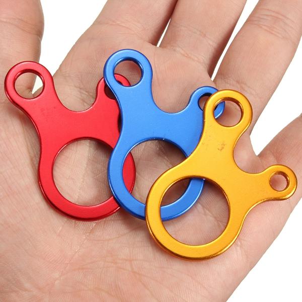 3 gaten multifunctioneel edc outdoor survival rope buckle quick knotting tool
