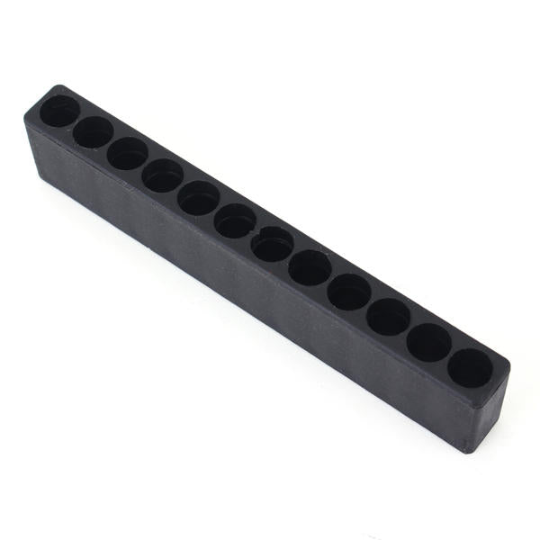 12 gaten hex shank plastic schroevendraaier bit opslag dek schroevendraaier hoofd opbergkoffer