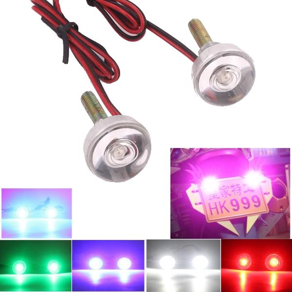 12 v motorfiets led kentekenverlichting rem strobe flash staartdecoratie flashlight
