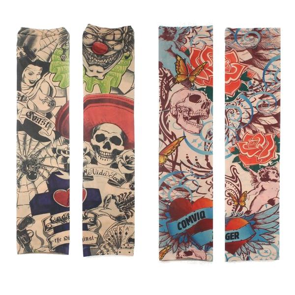 tattoo arm been mouwen bescherming tegen de zon fietsen halloween-feest