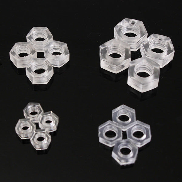 20st. m3 tot m6 pc transparante schroeven nylon schroeven plastic schroeven noten