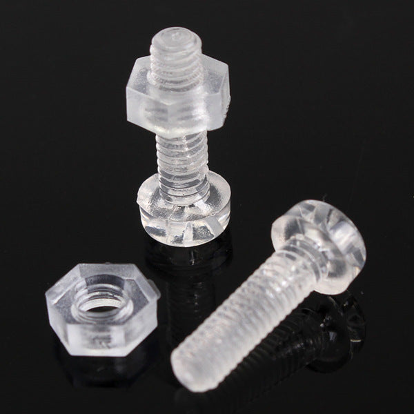 20st. m3 tot m6 pc transparante schroeven nylon schroeven plastic schroeven noten