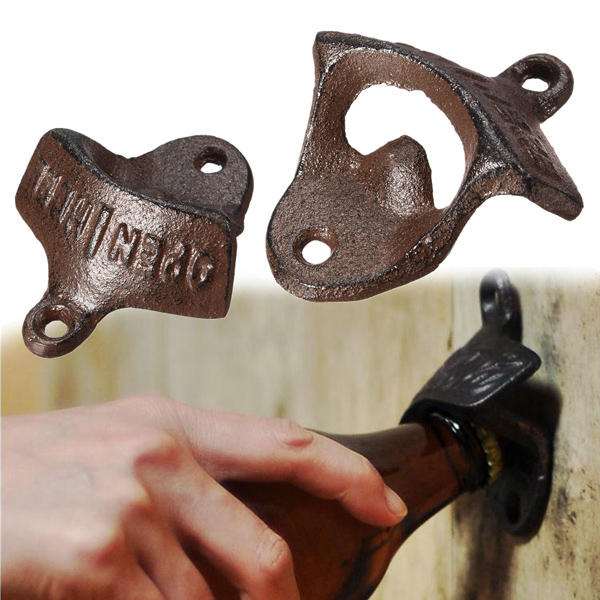 metal retro wall mounted bottle opener opknoping hook bierfles opener