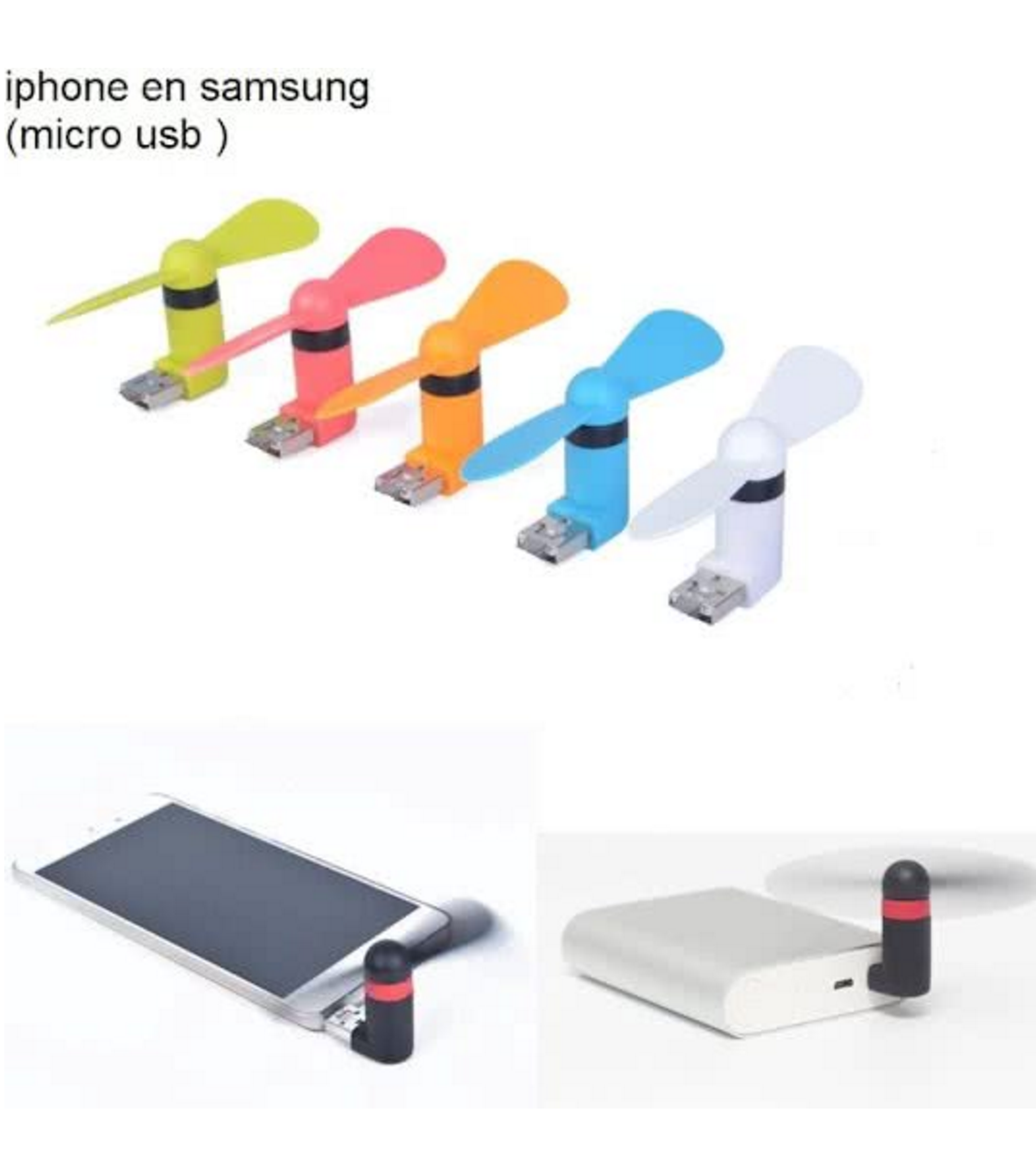 mini ventilator voor uw smartphone of externe batterij