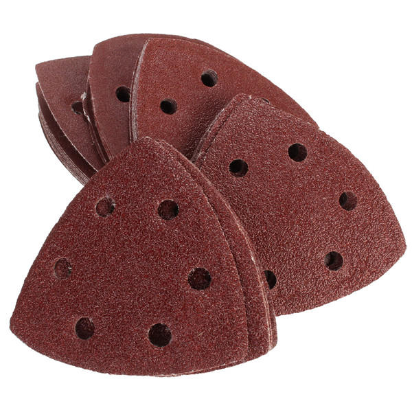 50 stuks 90mm 40-180 grit schuurbladen driehoek sander grinder backing paper pads