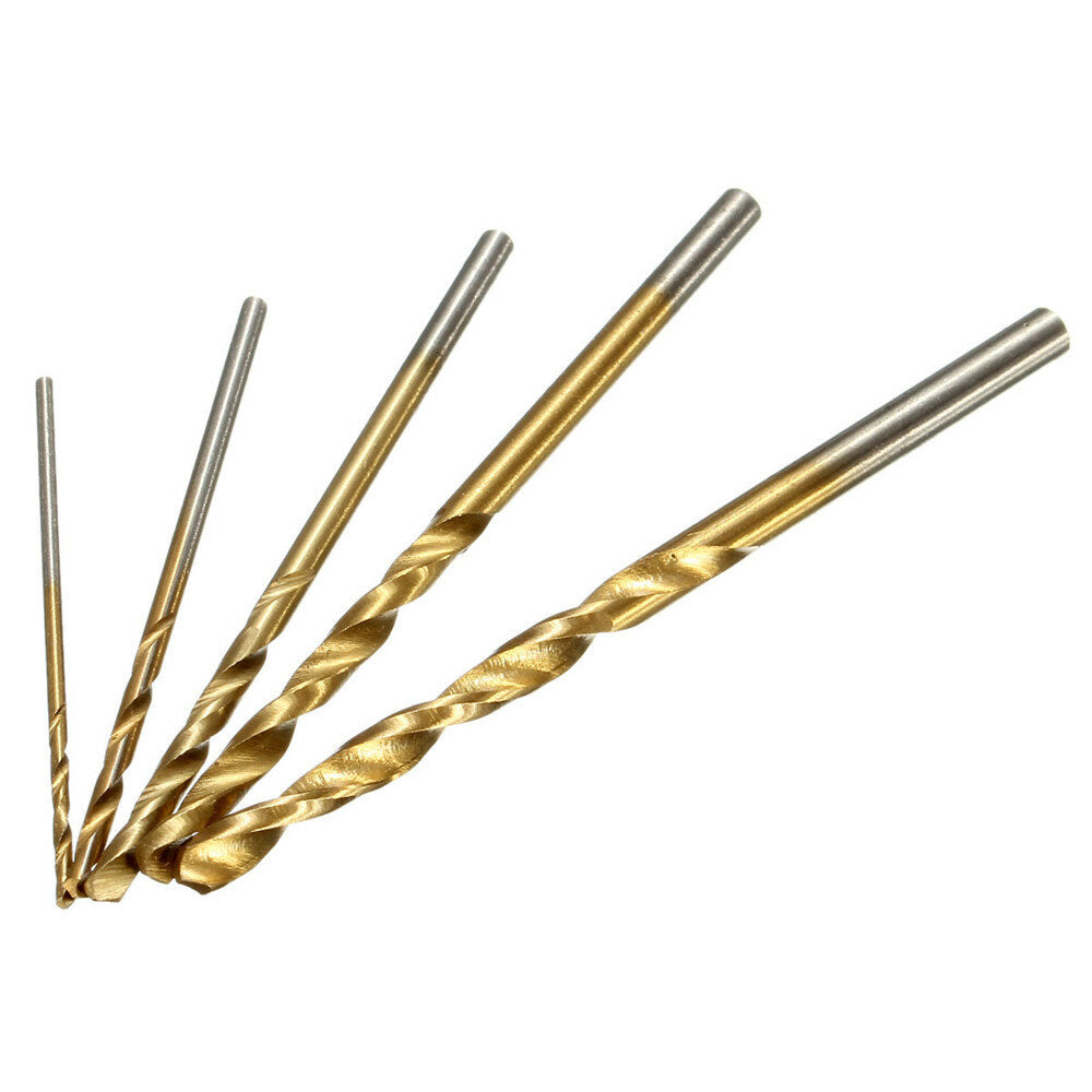50 stuks 1/1.5/2/2.5/3mm hss titanium coated spiraalboren snelstaal boor set