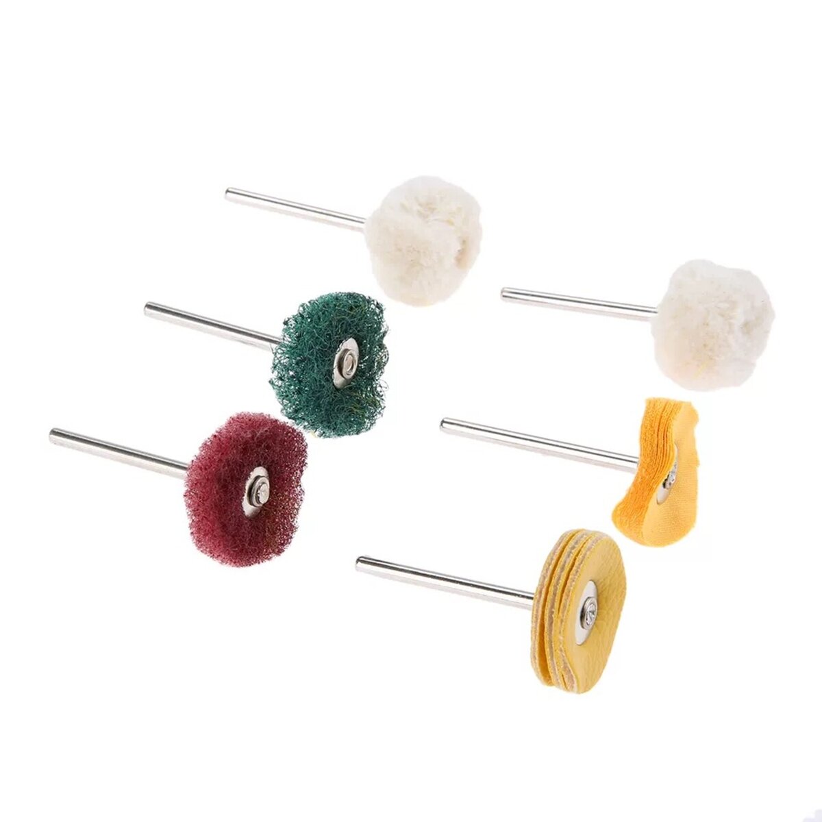 6 stuks polijstmachine buffer wiel polijsten polijstpad kit voor rotary tool
