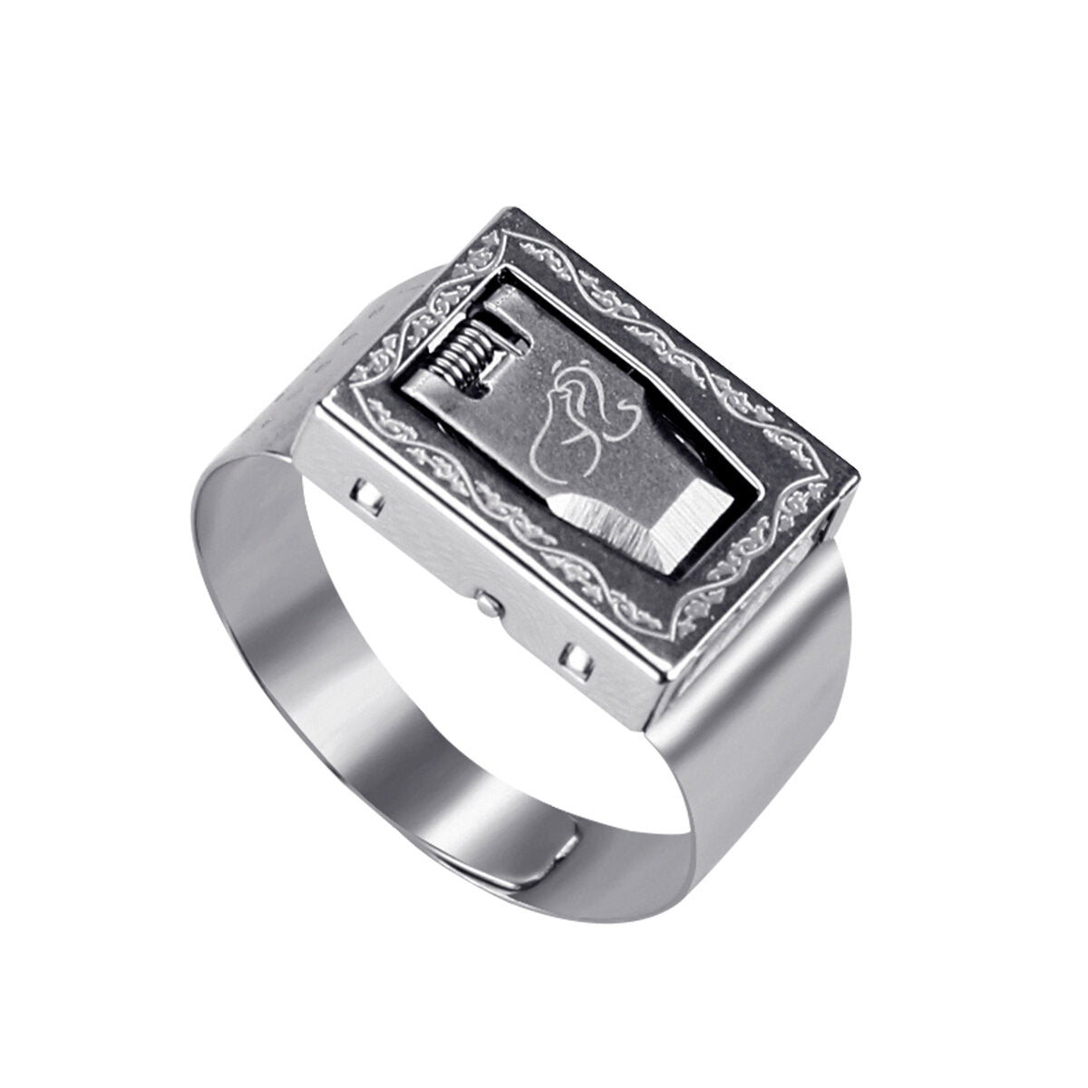 12 constellation zelfbescherming ring body guard ring onzichtbaarheid verborgen ring blade emergency rescue survival cut tool
