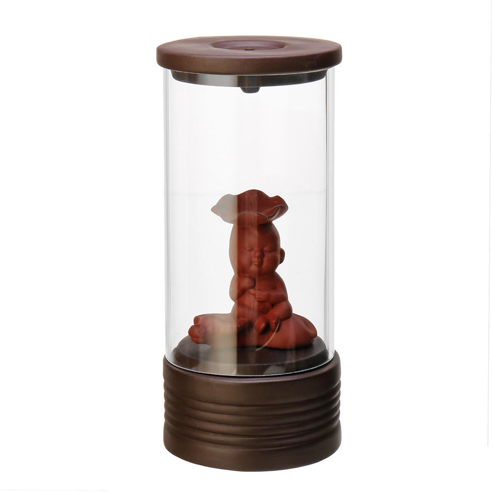 retro keramische draak terugstromen wierookbrander glas cirkel decoratie