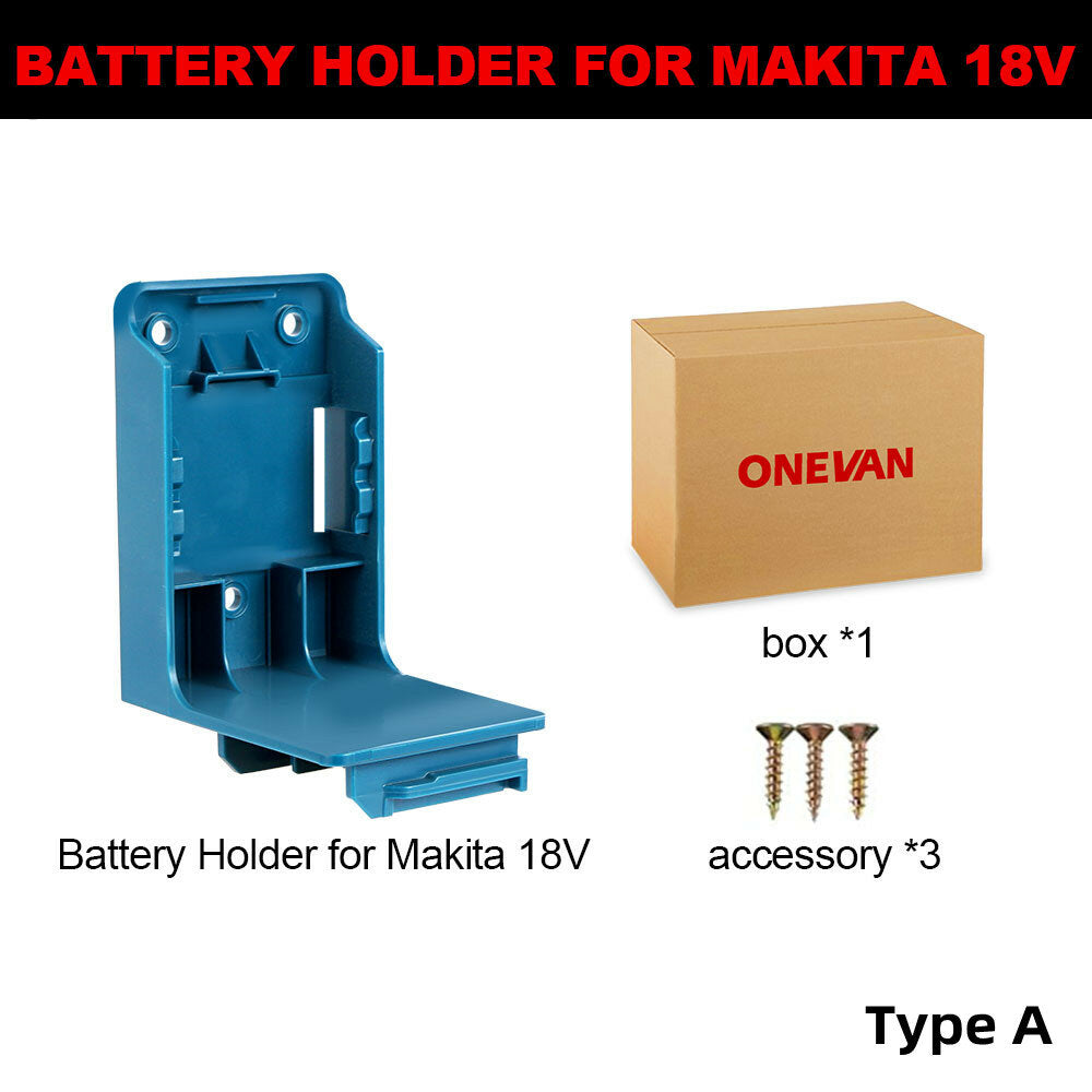 power tool batterij mount houder 2-in-1 stand voof makita18v batterij tool opbergrek beugel