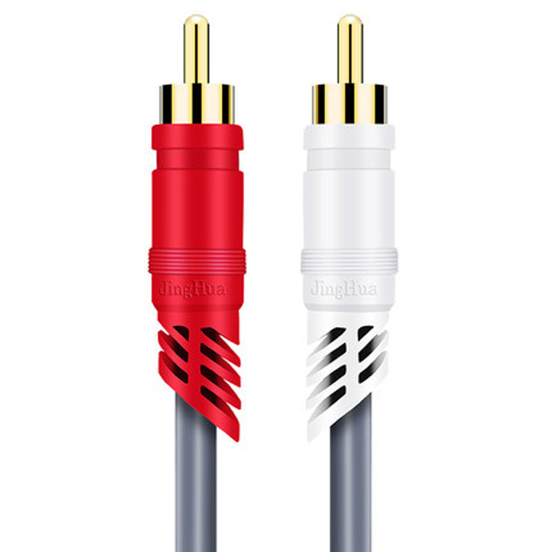 jinghua 2rca naar 2rca audiokabel mannelijk naar mannelijk vergulde rca audiokabel voor thuisbioscoop dvd tv versterker cd soundbox