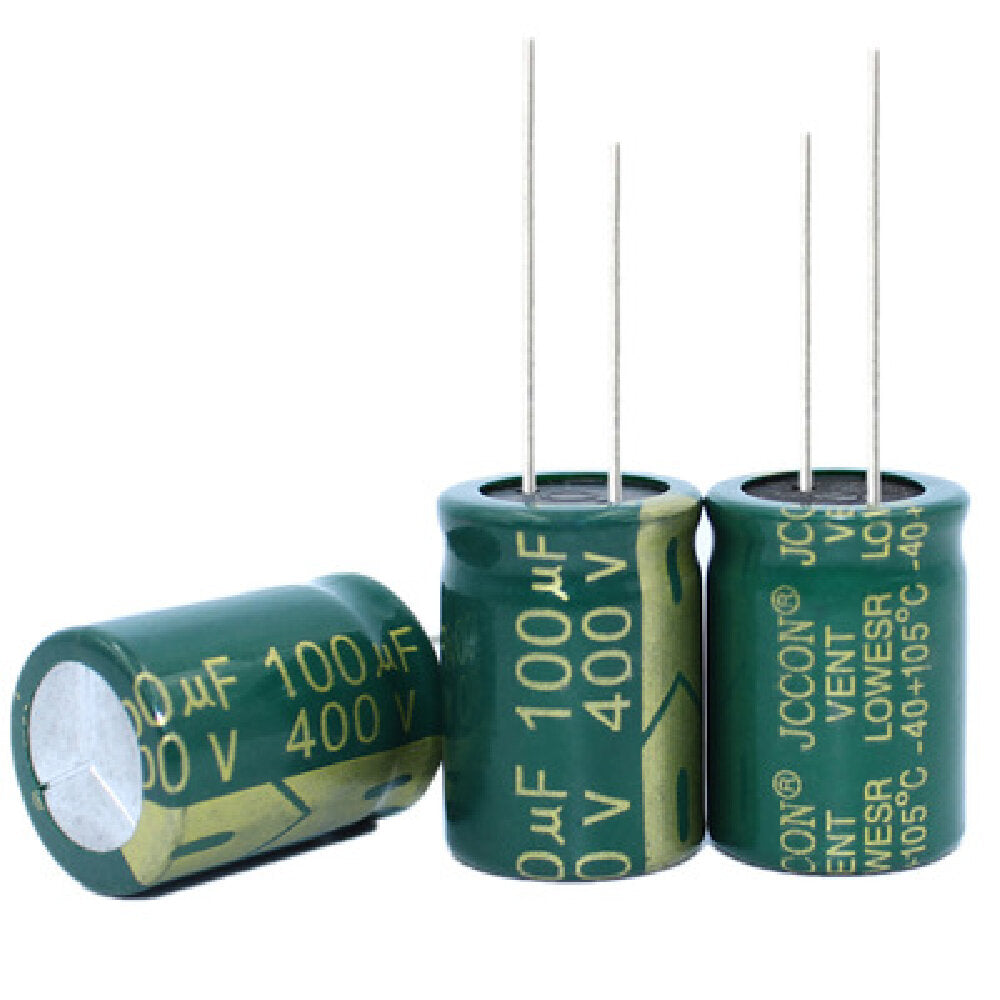 10 stuks 400v 100uf stroomvoorziening hoge frequentie lage weerstand omvormer aluminium punt oplossing condensator 16x30mm 400v 100μf