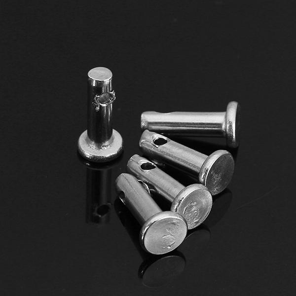 10 stuks gb882 m3x10/m4x10 lokaliseerpen 304 rvs cilindrische pin platte kop met gat
