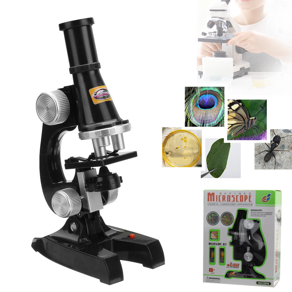 kids junior microscoop science lab set met licht educatief speelgoed