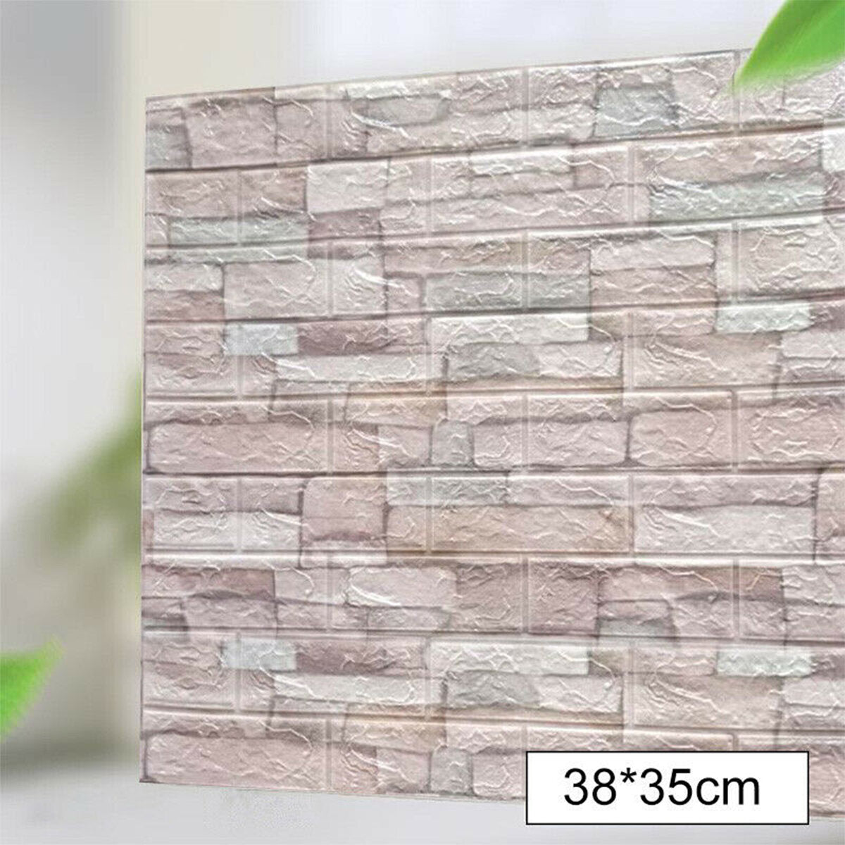 5 stuks 3d soft tegel bakstenen muur sticker zelfklevend waterdicht schuimpaneel 38 * 35 cm