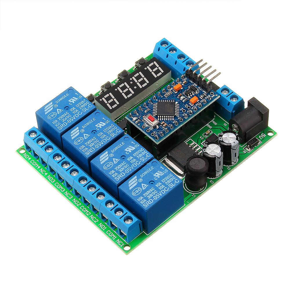 4-kanaals voor pro mini-uitbreidingskaart dhz multifunctioneel vertragingsrelais plc power timing-apparaat: