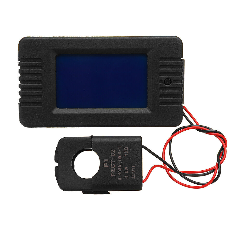 pzem-022 open en sluit ct 100a ac digitale display power monitor meter voltmeter ampèremeter frequentie