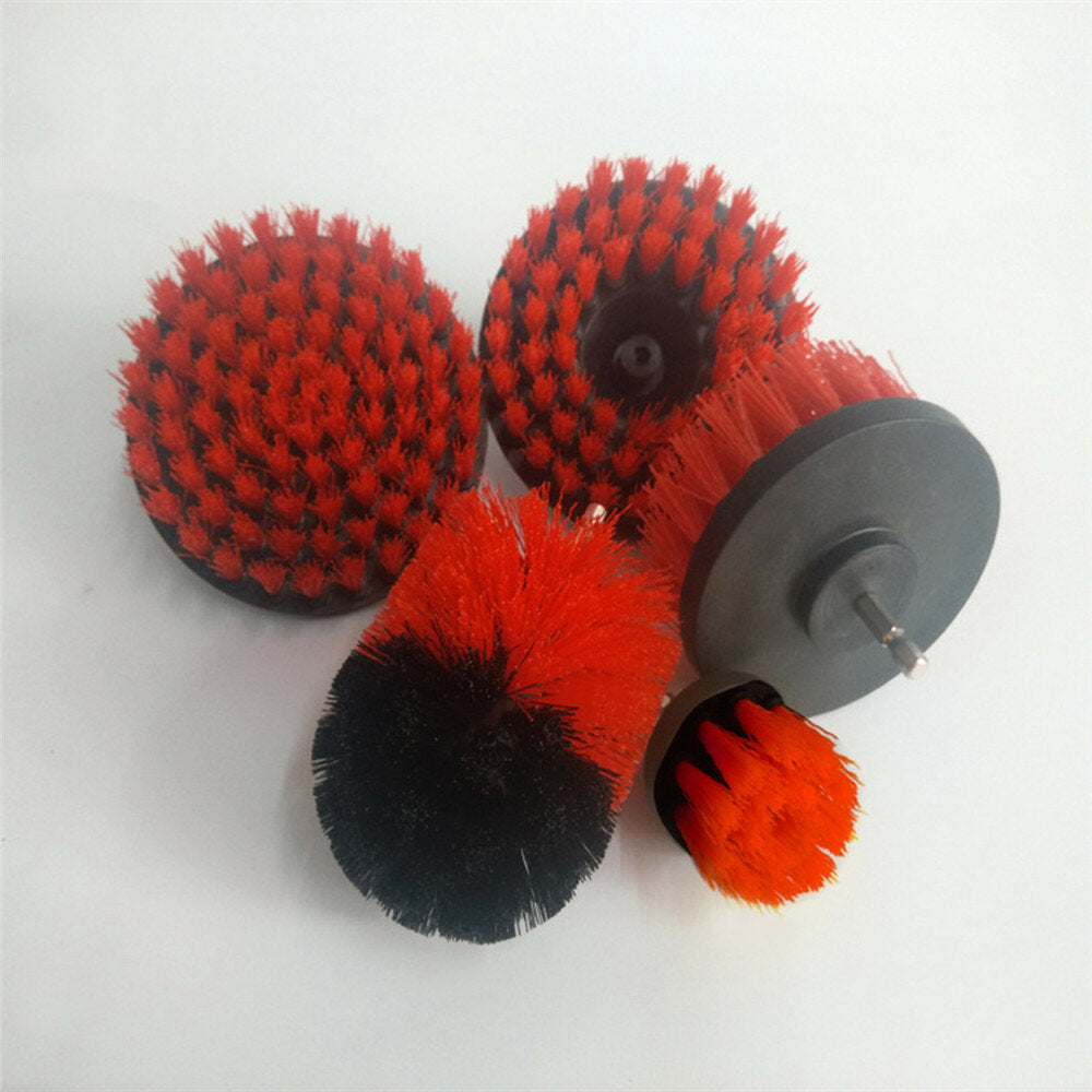 5 stuks 2/3.5/4/5 inch boorborstels scrubber reinigingsborstel geel/blauw/rood