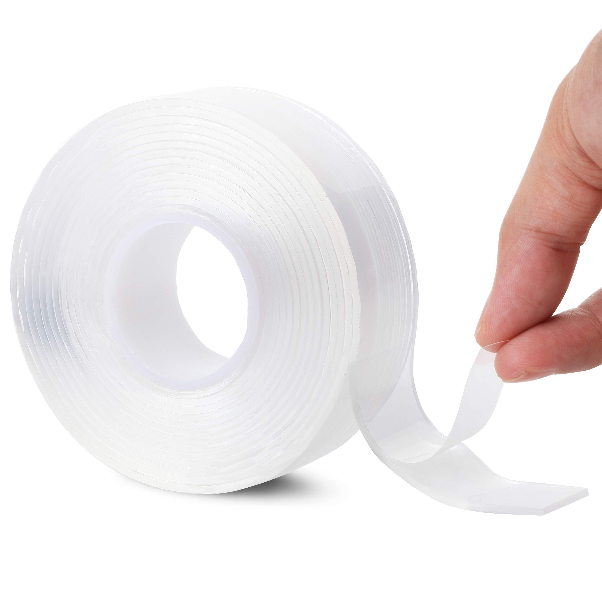 1 m / 2 m / 5 m 1 * 30mm nano tape dubbelzijdige tape transparant geen trail herbruikbare waterdichte tape kan schoon huishoudelijke gekkotape