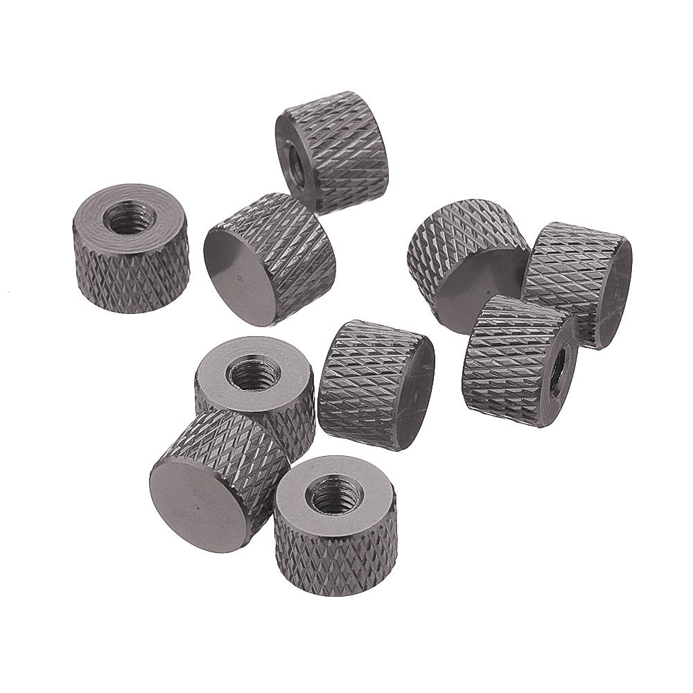 m4an5 10 stuks m4 blindgaten schroefdraad aluminiumlegering kartelmoer handschroefmoer meerkleurig