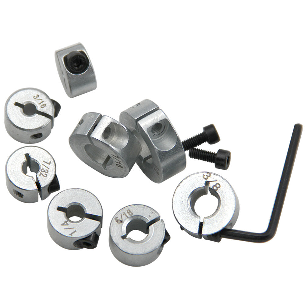 8 stuks open type as vaste ring lager mouw limiet vergrendeling as positionering ring klem tool met sleutel