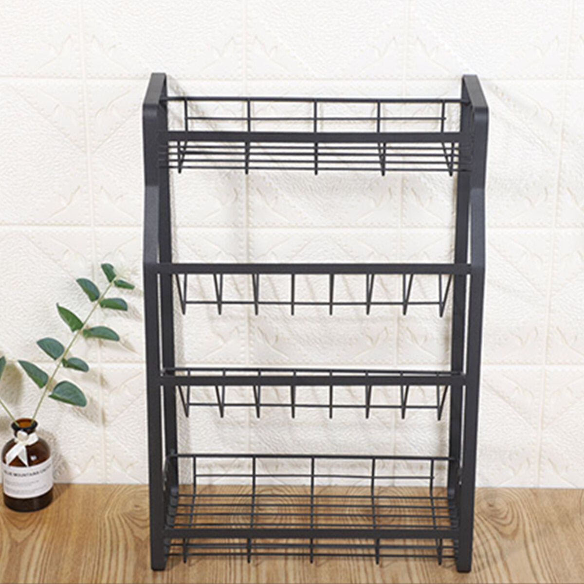 4 tier keuken kruidenrek staande houder jar organizer opslag kruidenplank